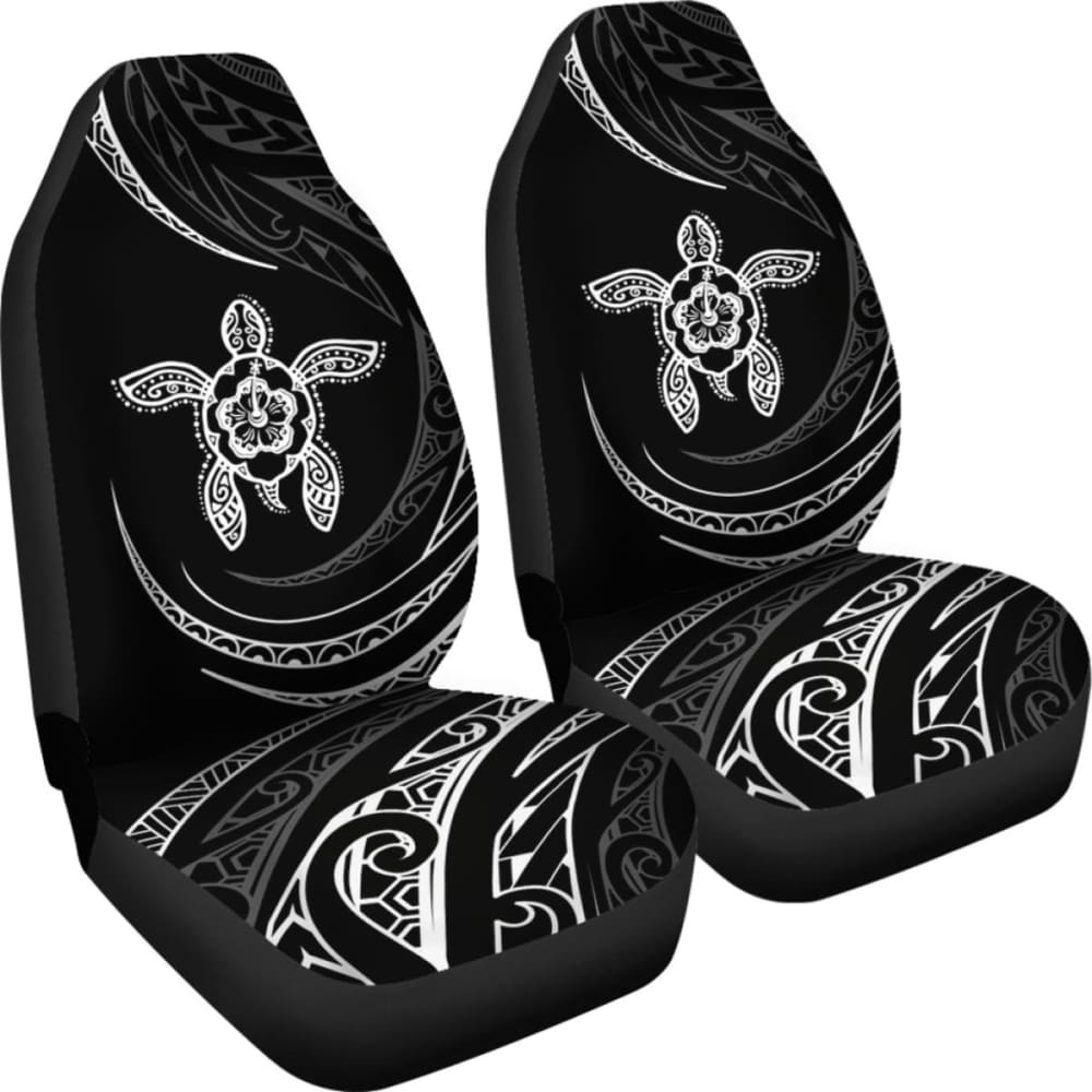 Hawaii Turtle Hibiscus Car Seat Covers - White - Best Look -