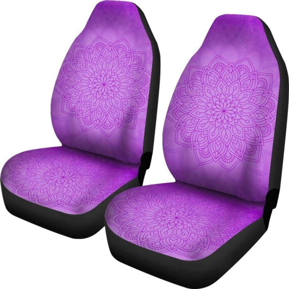 Mandala Chakra Purple Car Seat Covers