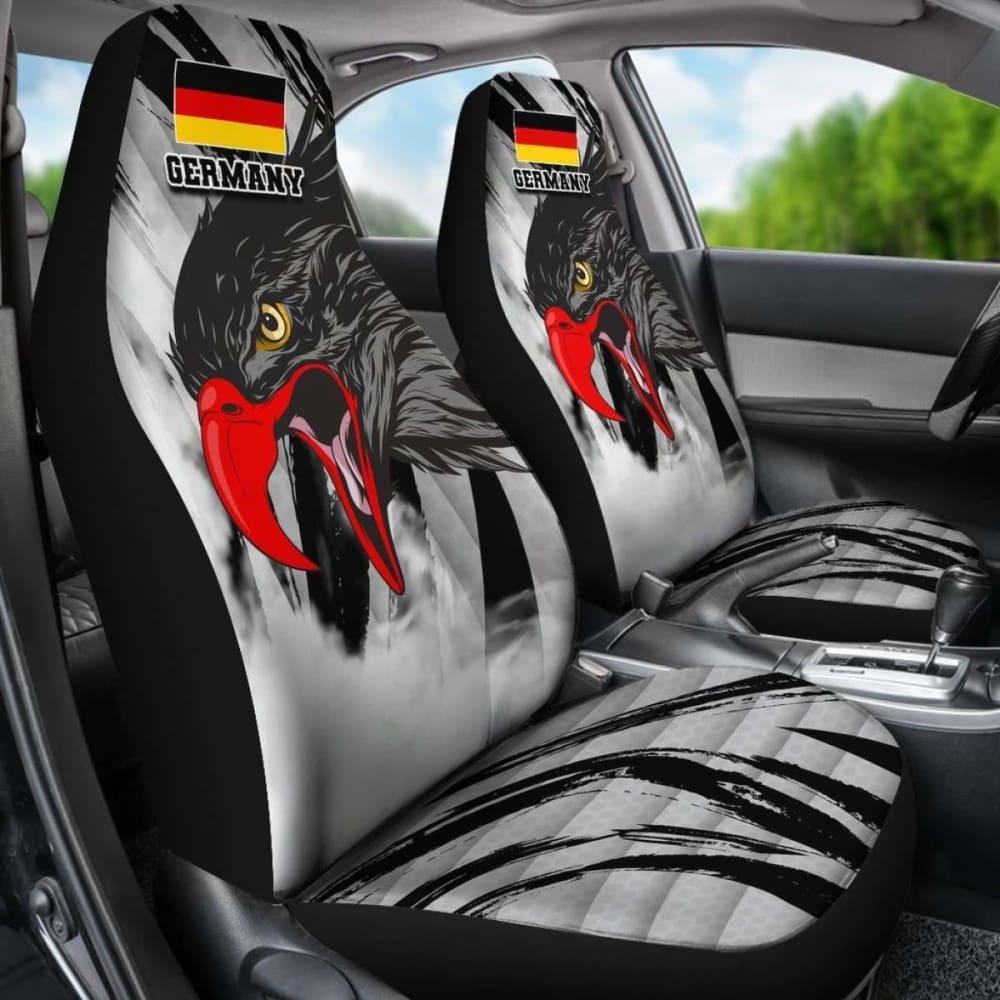 Germany Car Seat Covers Black Eagle Powerful