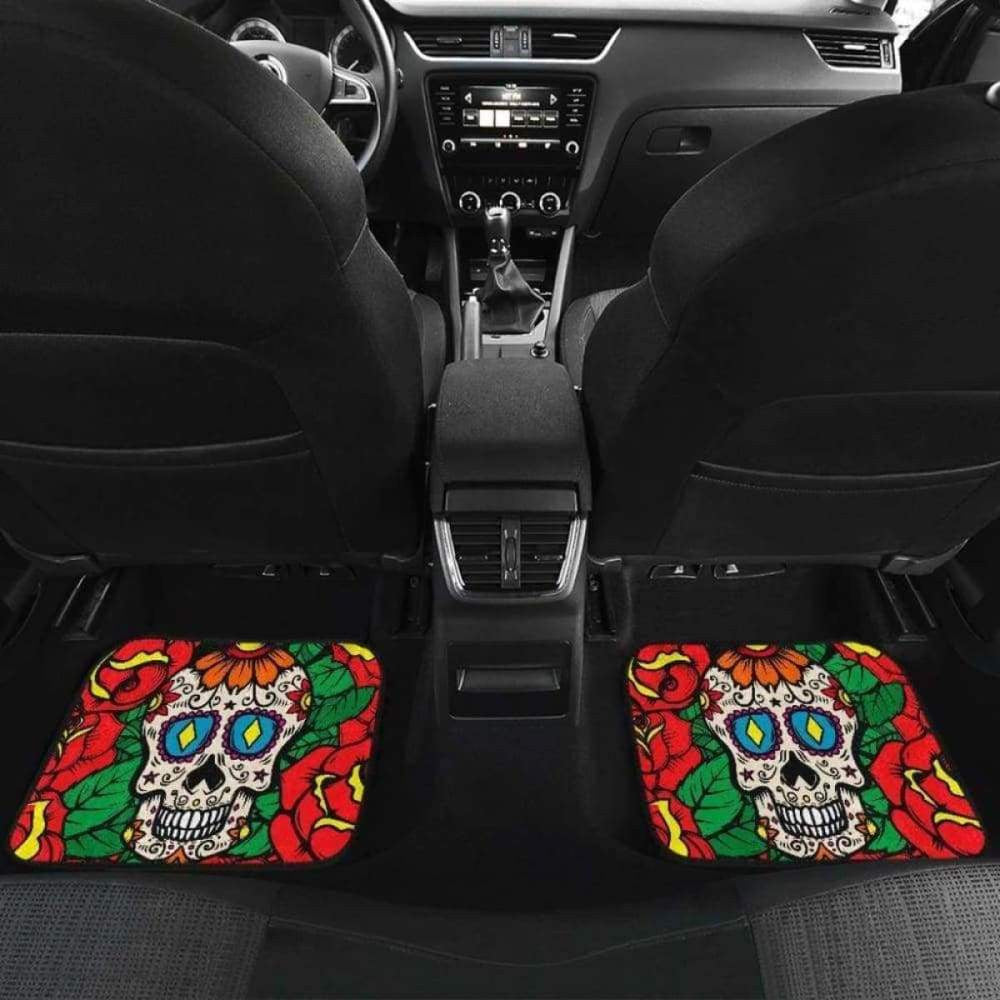 Set Of Pcs Sugar Skull Car Mats