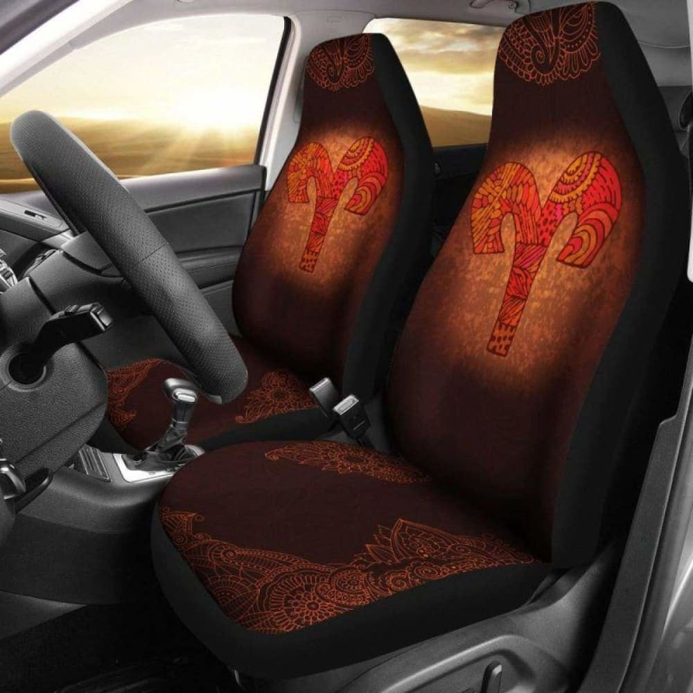 Aries Zodiac Sign Car Seat Covers Amazing
