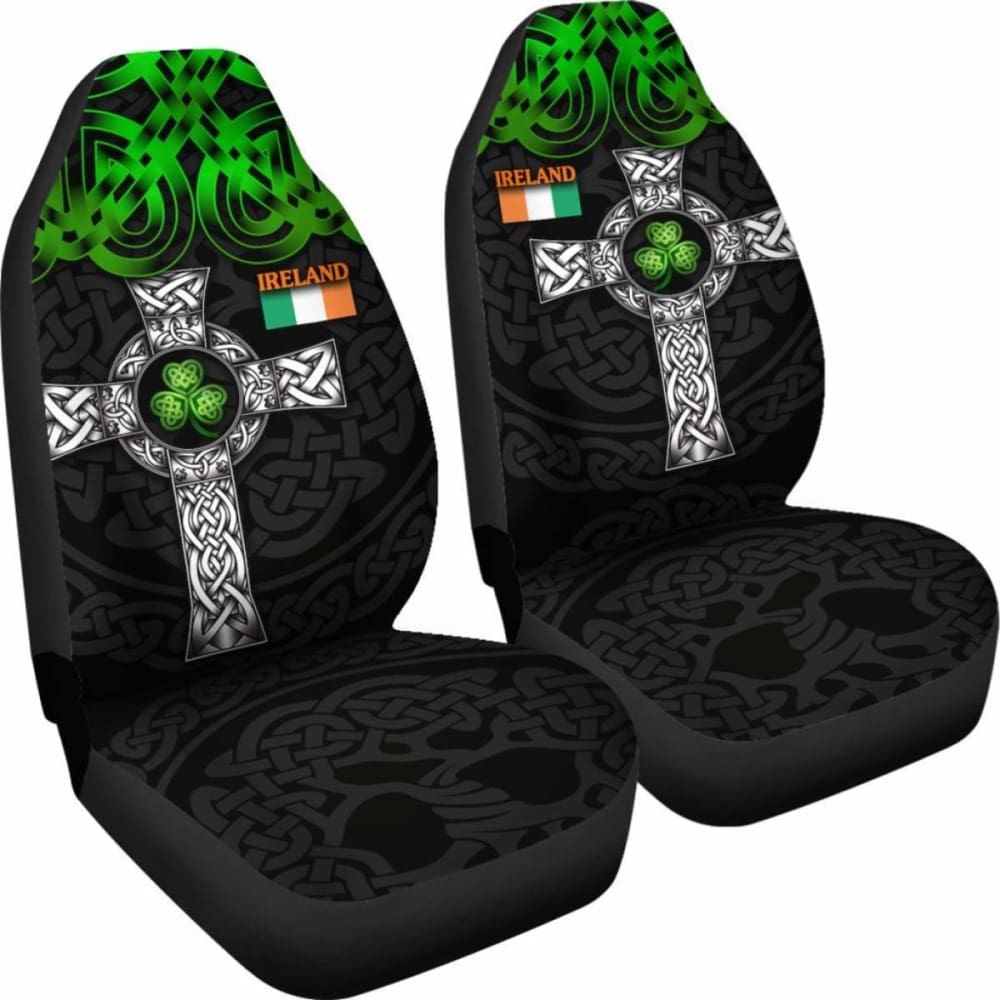 Ireland Car Seat Covers - Celtic Cross Style -