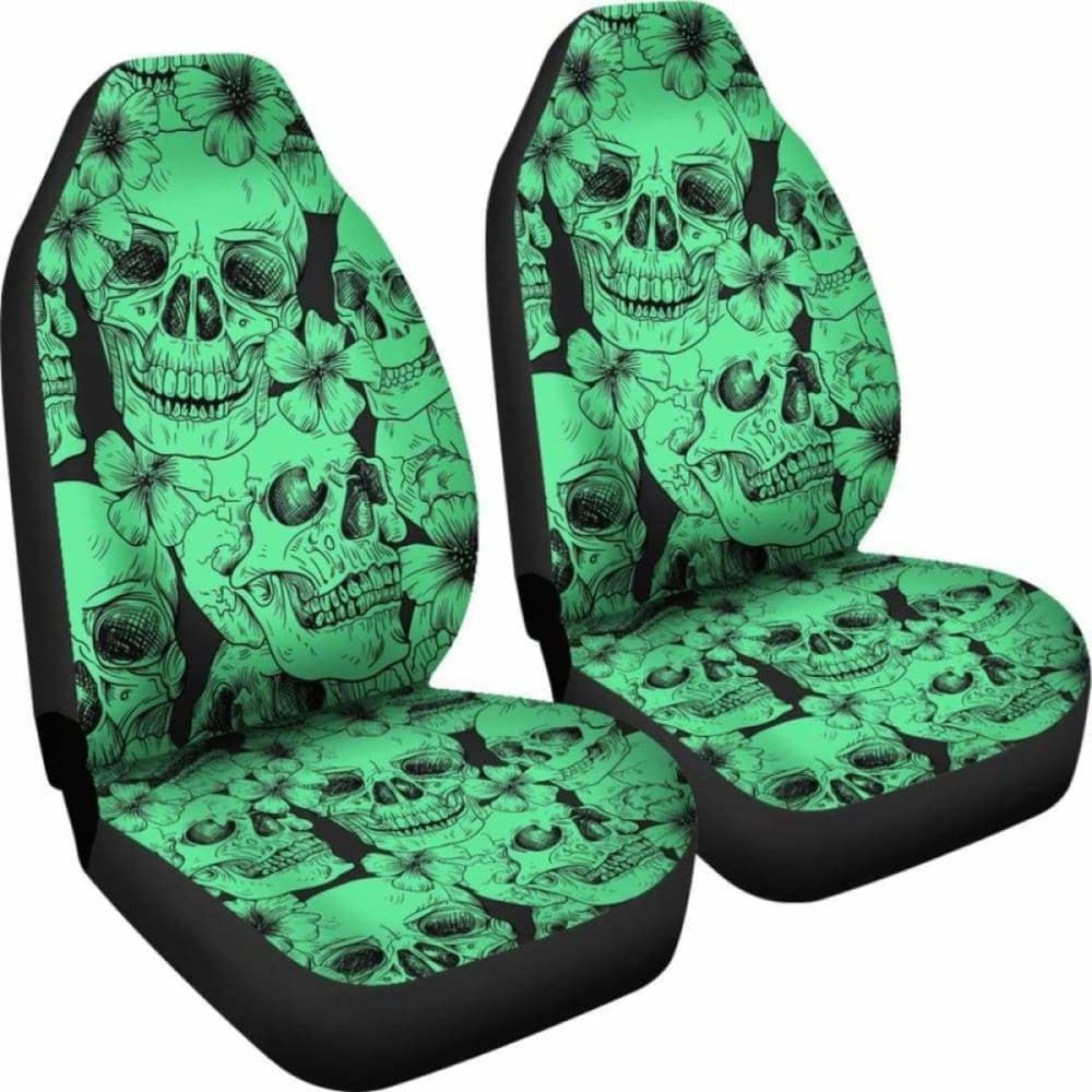 Set Pcs Gothic Skull Car Seat Covers