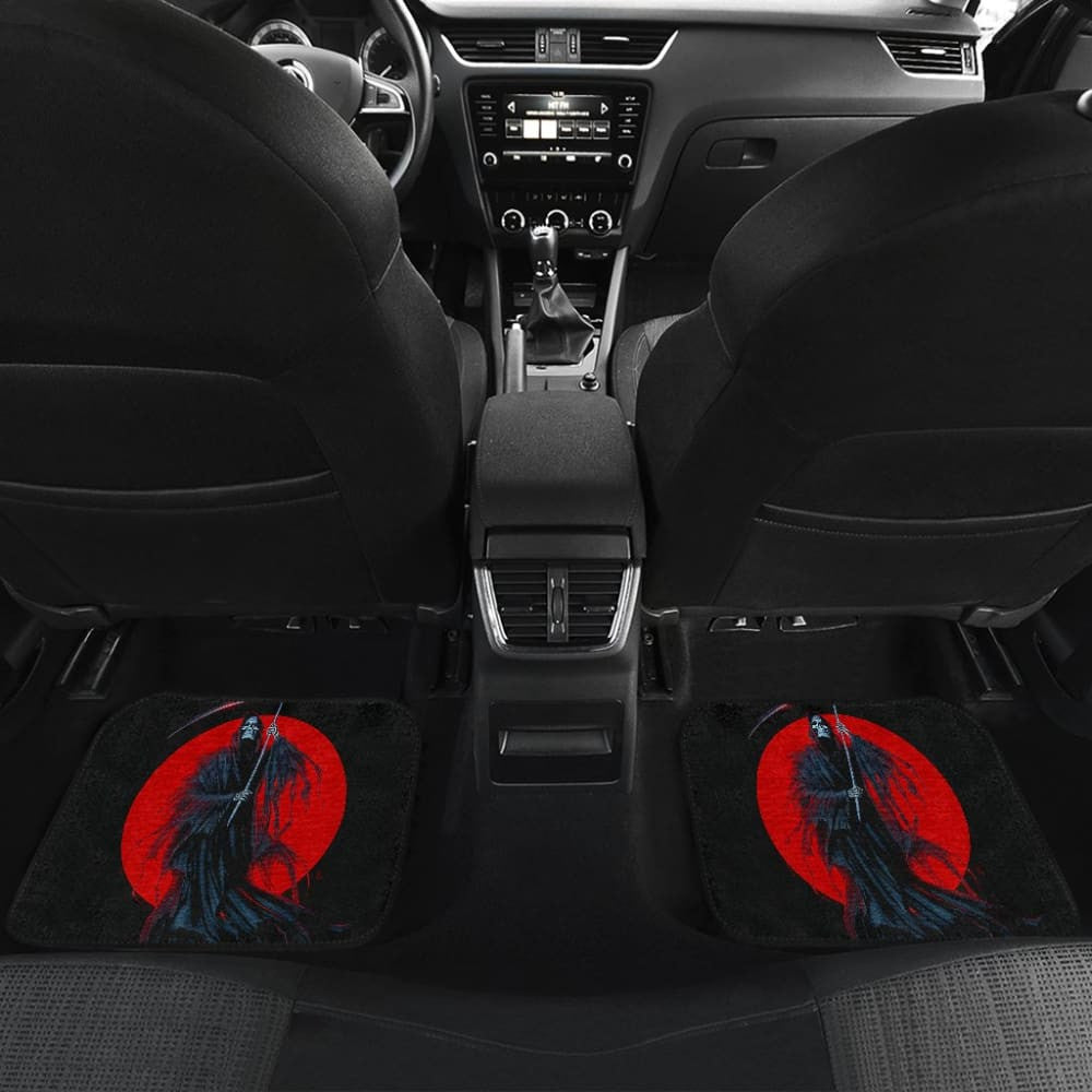Grim Reaper Red Moon Car Floor Mats