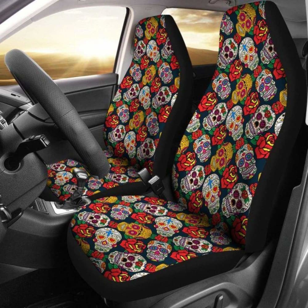 Sugar Skull Seat Covers