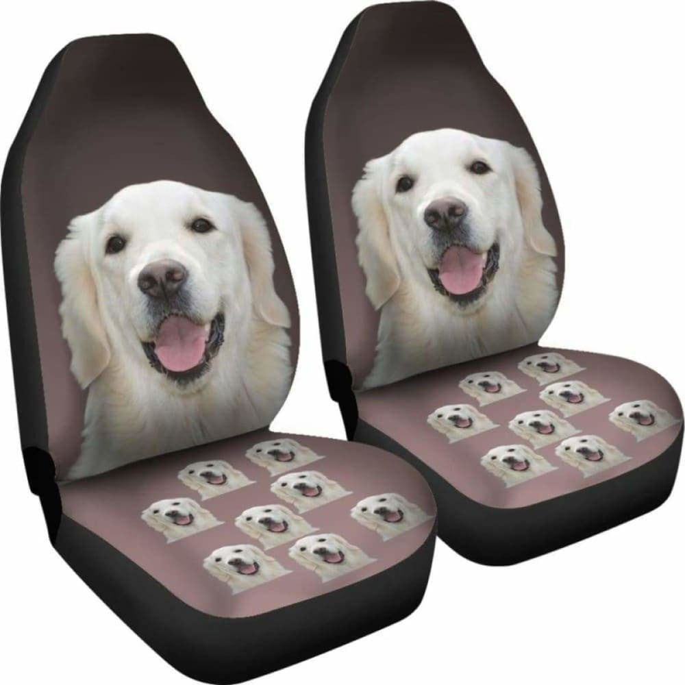 Golden Retriever Car Seat Covers Cream