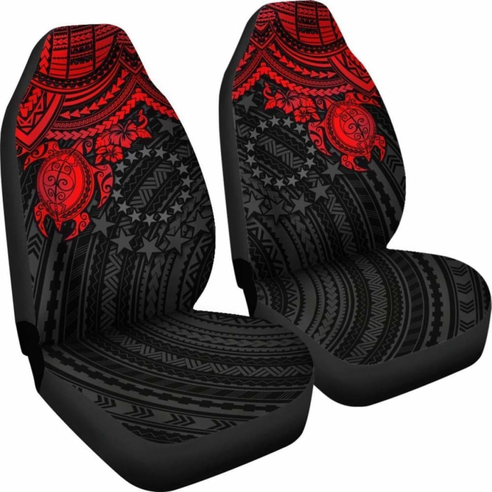 Cook Islands Polynesian Car Seat Covers - Red Turtle - Amazing