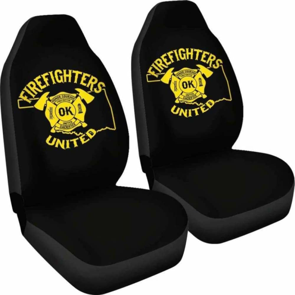 Oklahoma Firefighters United Car Seat Covers