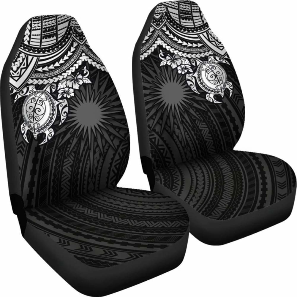 Marshall Islands Polynesian Car Seat Covers - White Turtle - Amazing