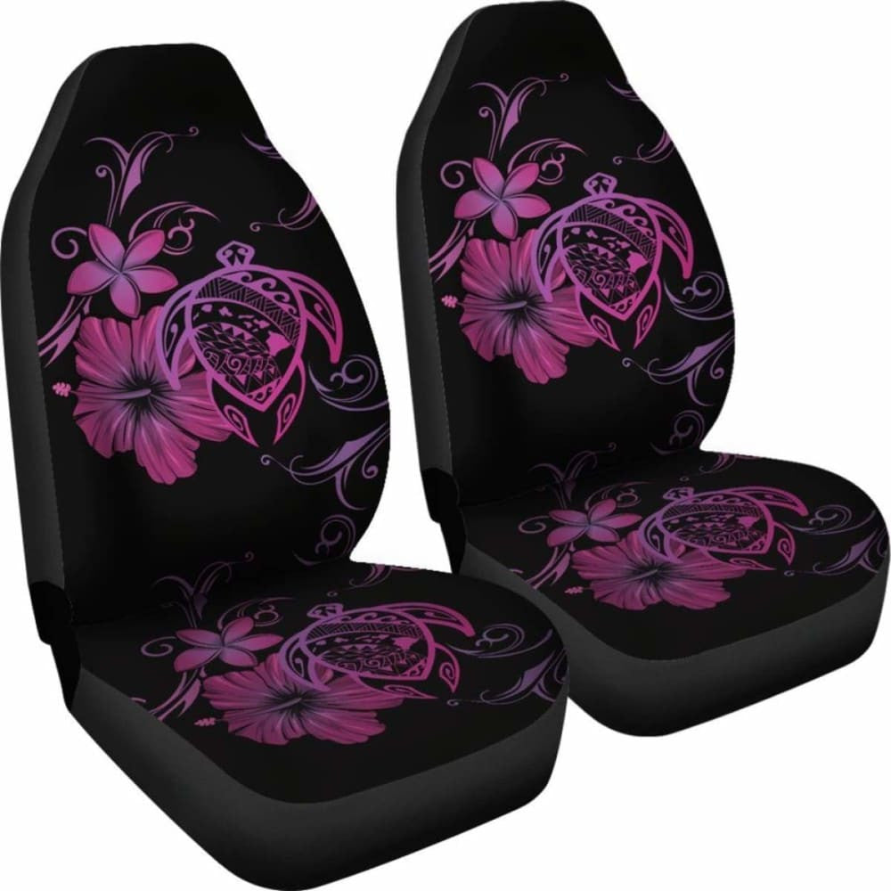 Hawaii Turtle Hibiscus Poly Pink Car Seat Covers - New - Awesome