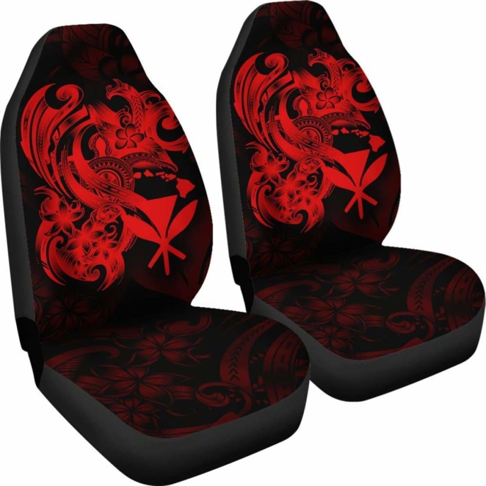 Hawaii Car Seat Covers - Red Kanaka Maoli Turtle - New