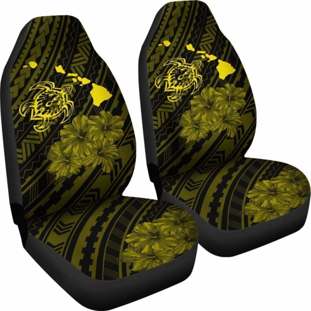 Hawaii Sea Turtle Is Swimming Toward Car Seat Covers Yellow - New -