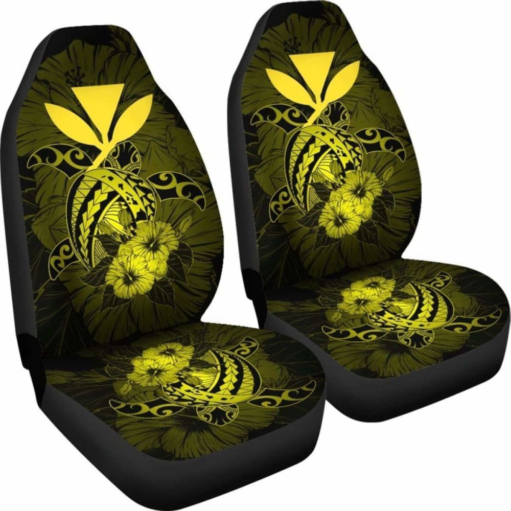 Hawaii Hibiscus Car Seat Cover - Harold Turtle - Yellow - New