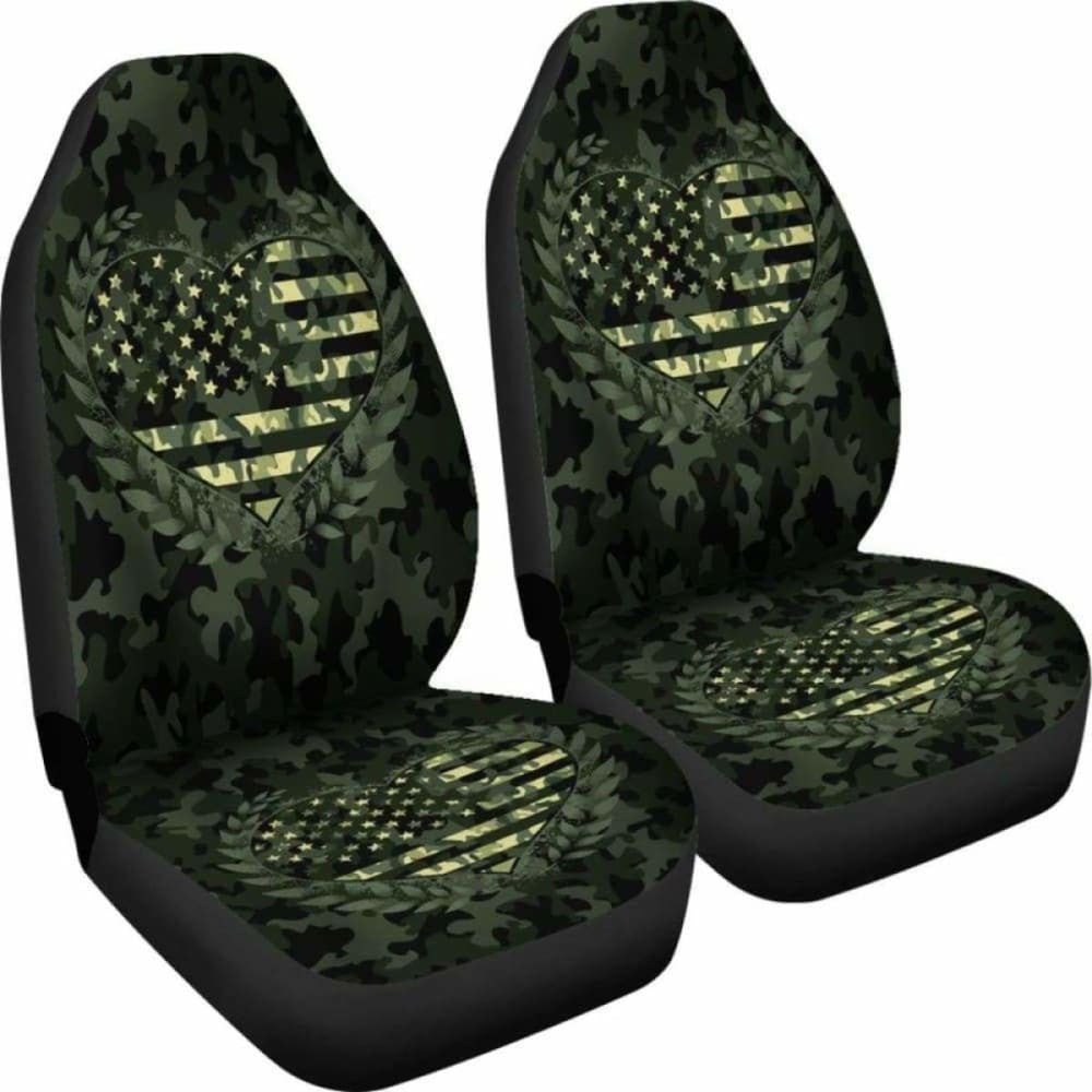 Camouflage Green Car Seat Cover