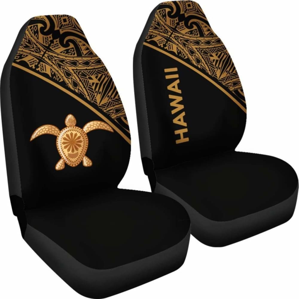 Polynesian Hawaii Turtle Car Seat Covers Curve Gold New