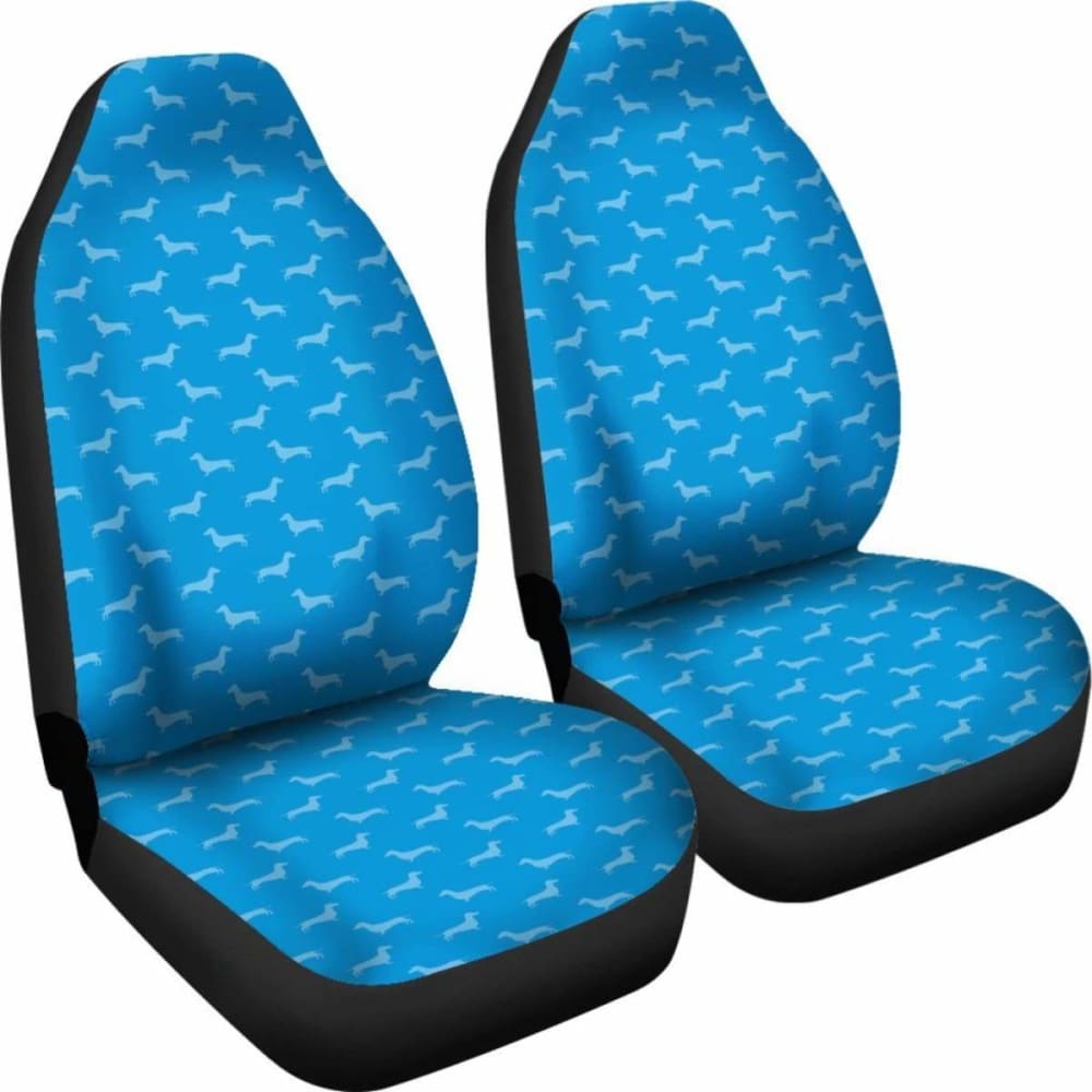 Dachshund Pattern Blue Car Seat Covers Bestselling