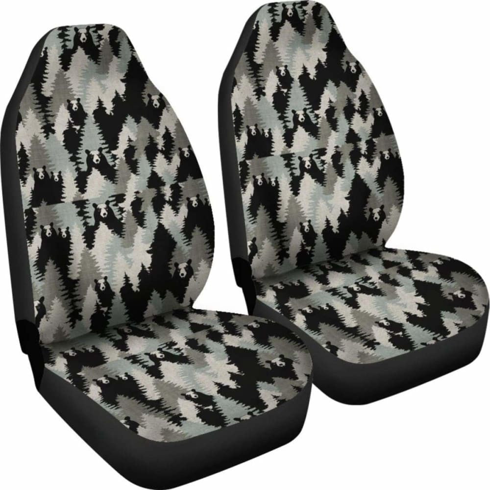 Camo Car Seat Cover Bear Hunting