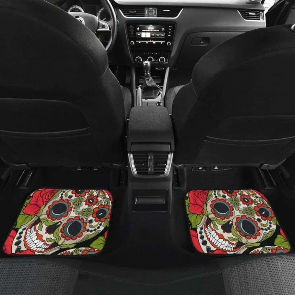 Set Of Pcs Sugar Skull Car Mats