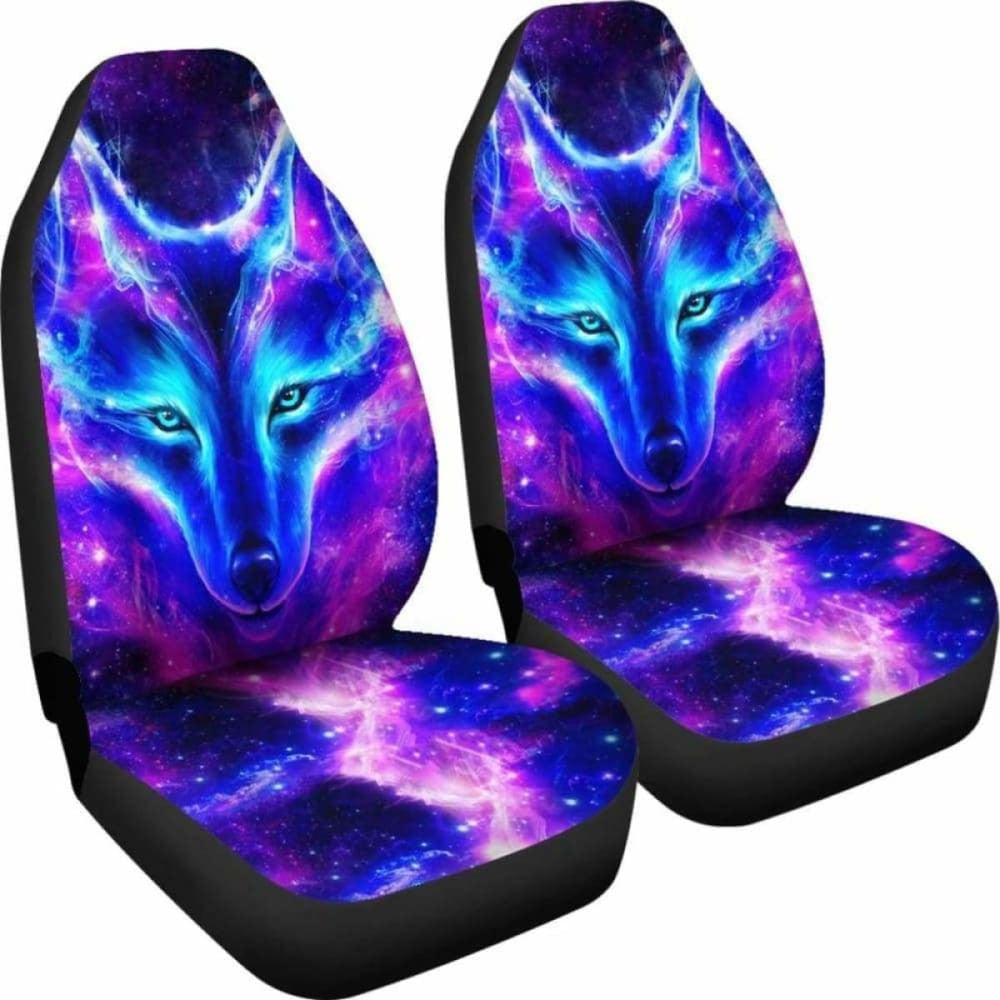 Wolf Galaxy Car Seat Covers
