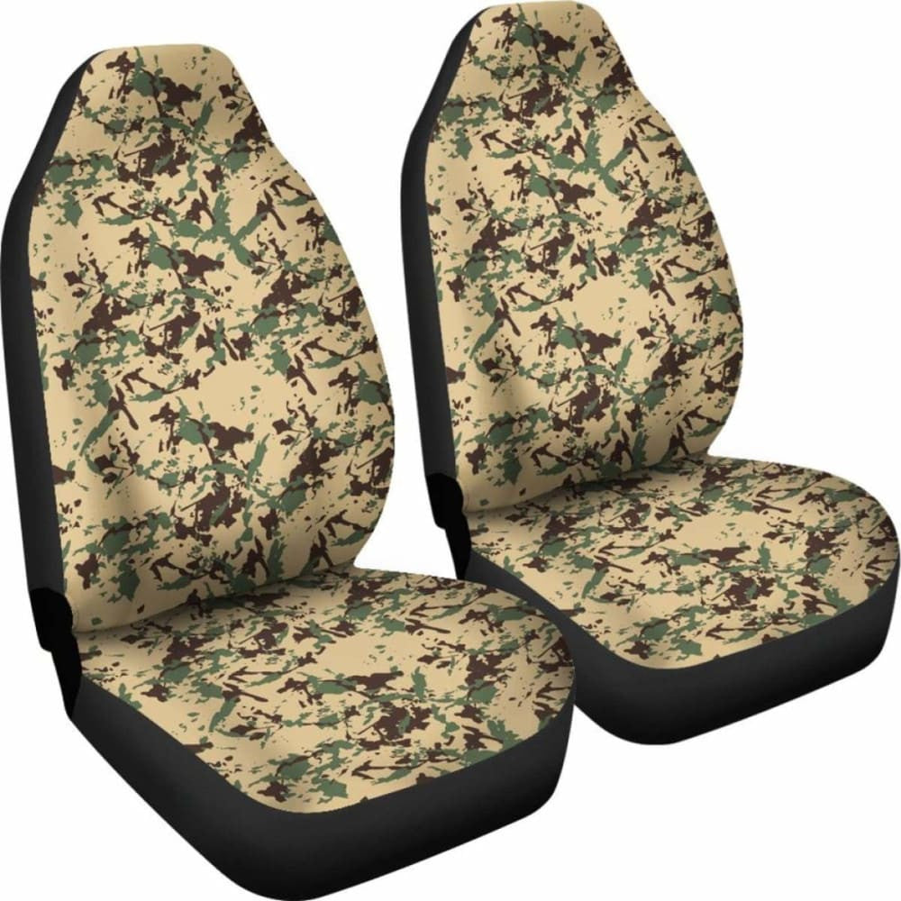 Green Forest Camo Car Seat Cover
