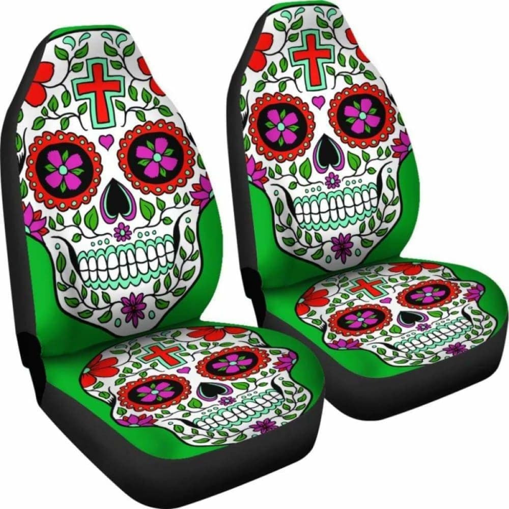 Sugar Skull Car Seat Cover