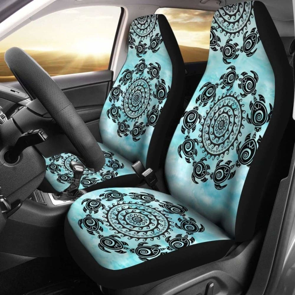 Turtle Mandala Car Seat Covers