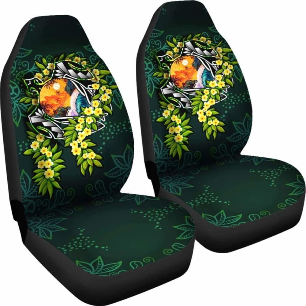 Polynesian Car Seat Covers - Ti Leaf Lei Turtle - Amazing