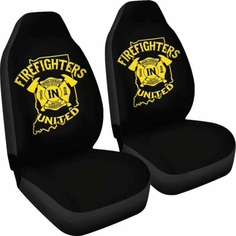 Indiana Firefighters United Car Seat Covers