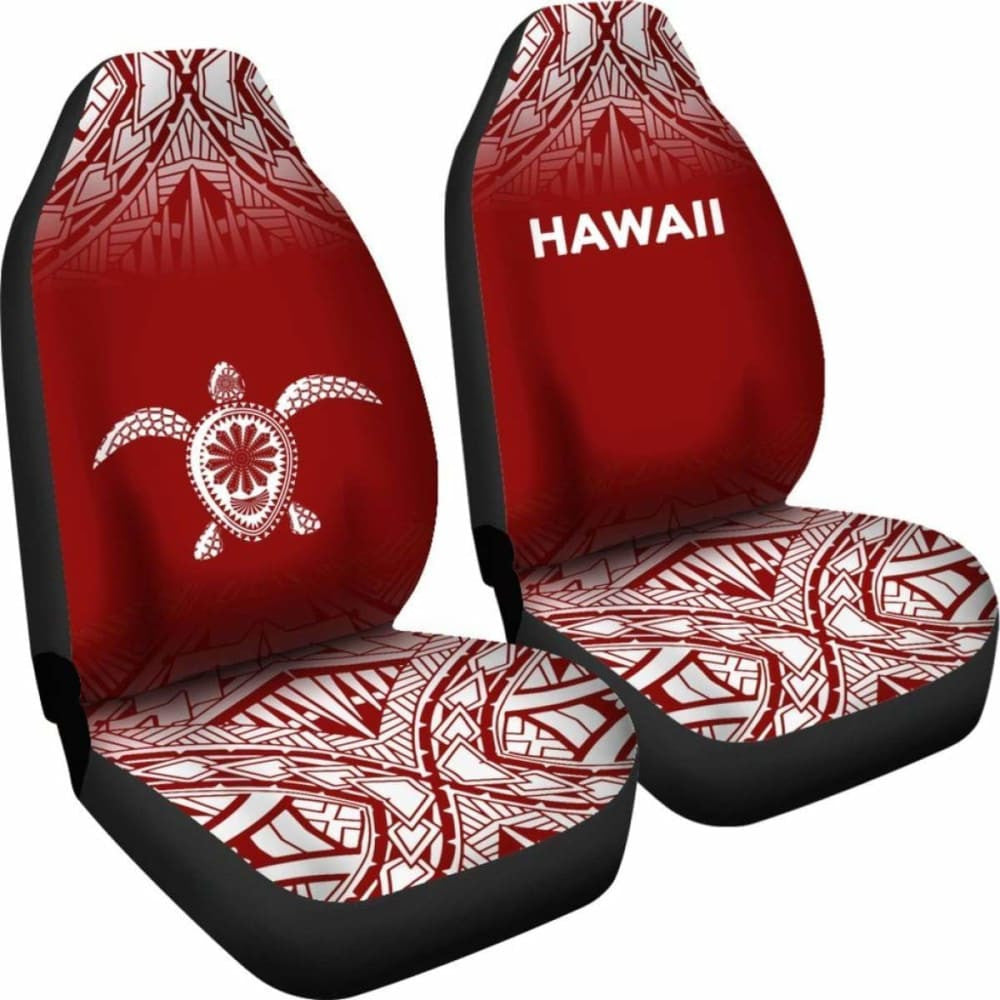 Polynesian Hawaii Turtle Car Seat Covers Fog Red New