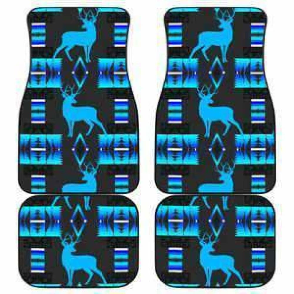 Deer Midnight Lake Set Of Car Floor Mats