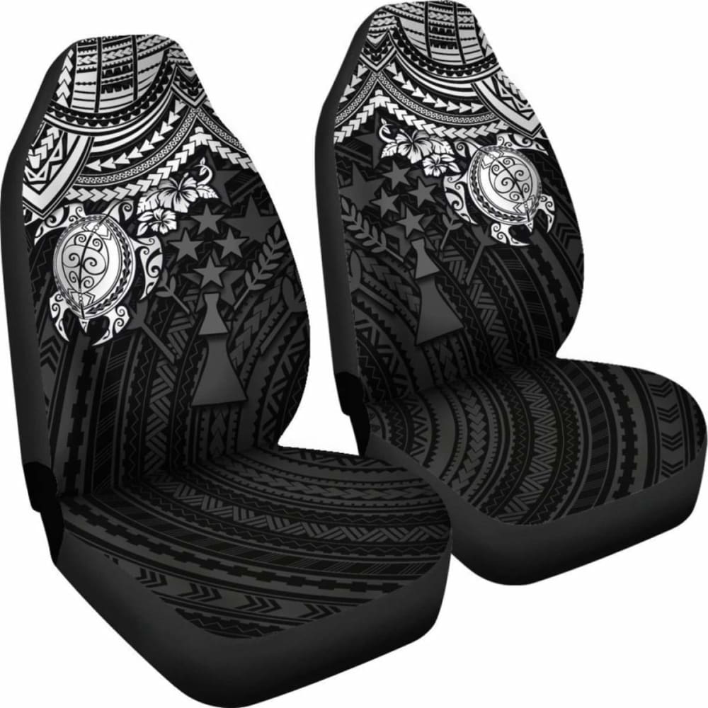 Kosrae Polynesian Car Seat Covers - White Turtle - Amazing