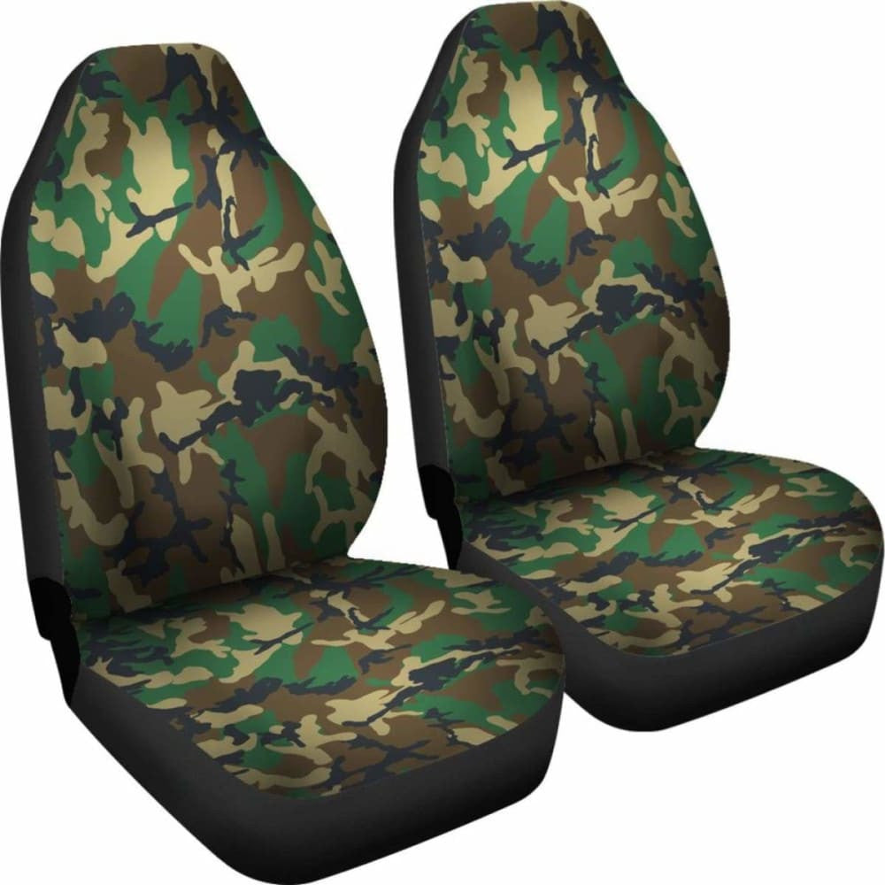 Military Inspired Camo Seat Covers Set Of