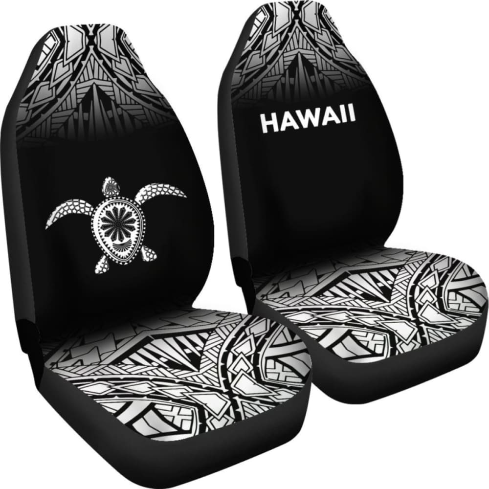 Polynesian Hawaii Turtle Car Seat Covers Fog Black New
