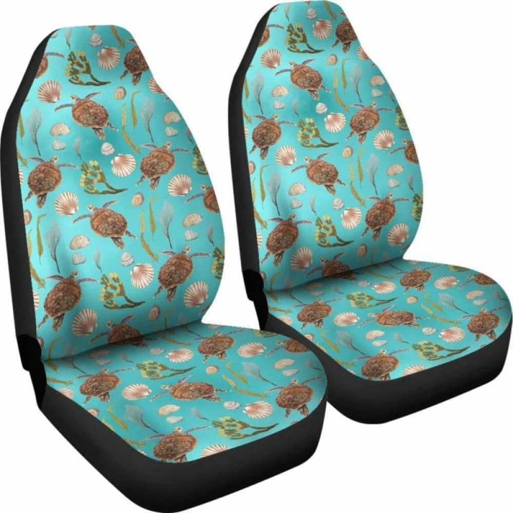 Seat Turtle Pattern Car Seat Covers Ocean Water Beach Theme