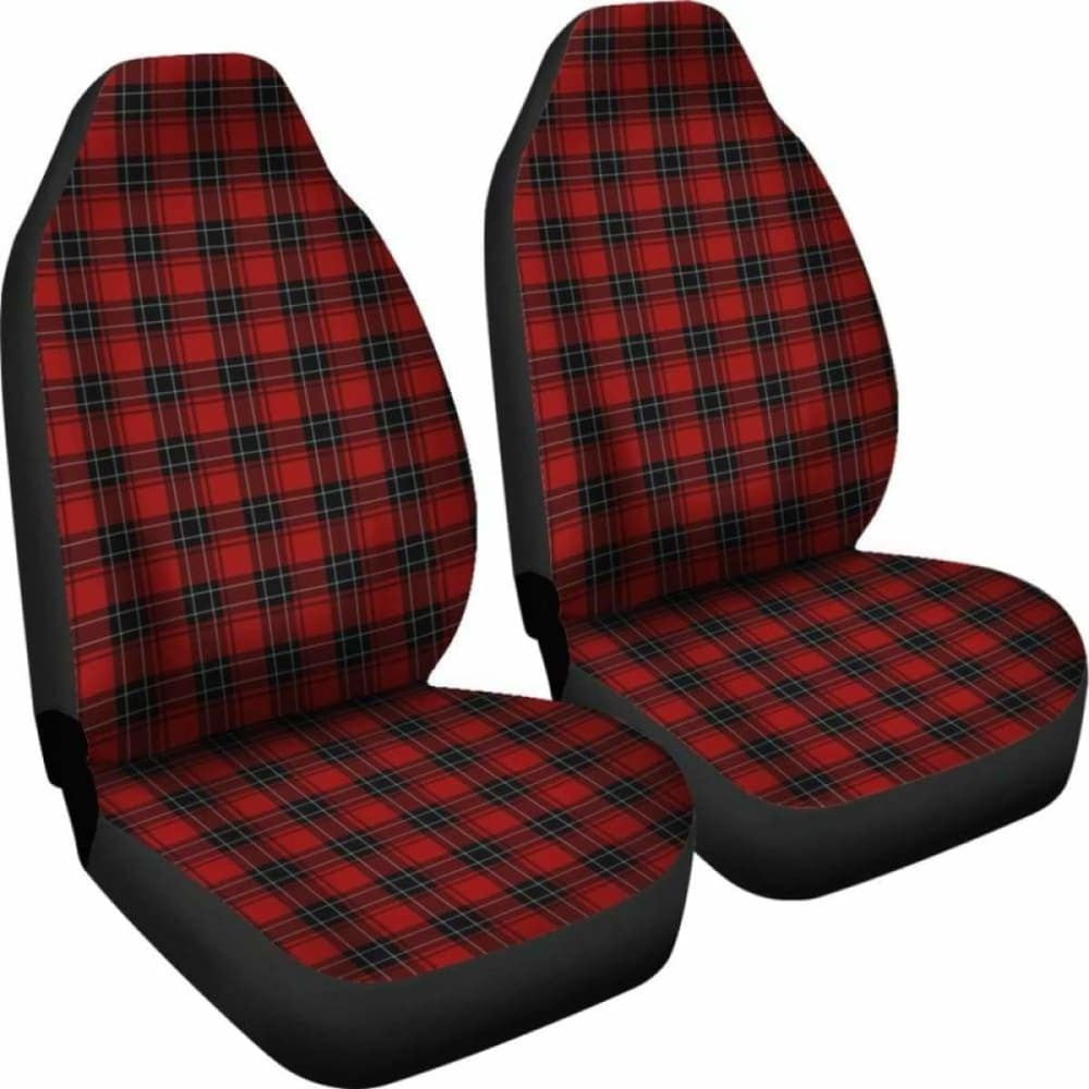 Red And Black Plaid Tartan Car Seat Covers