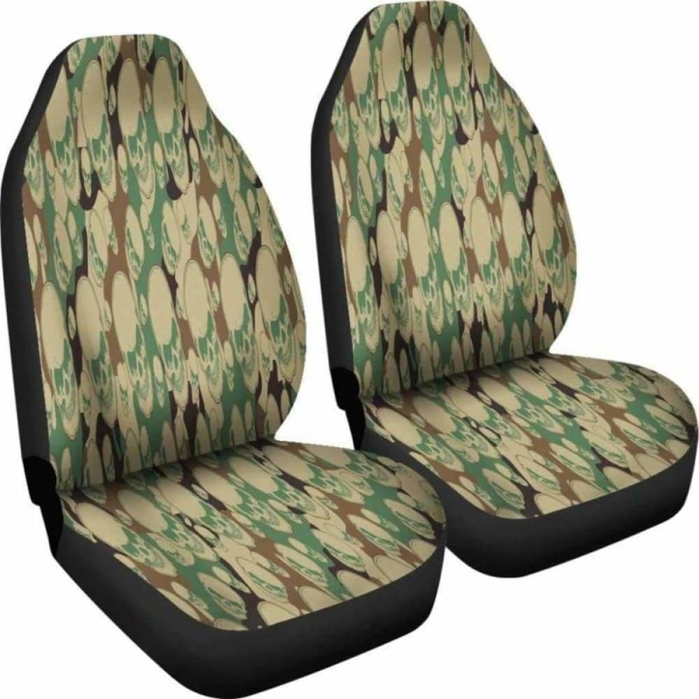 Camouflage Skull Car Seat Covers