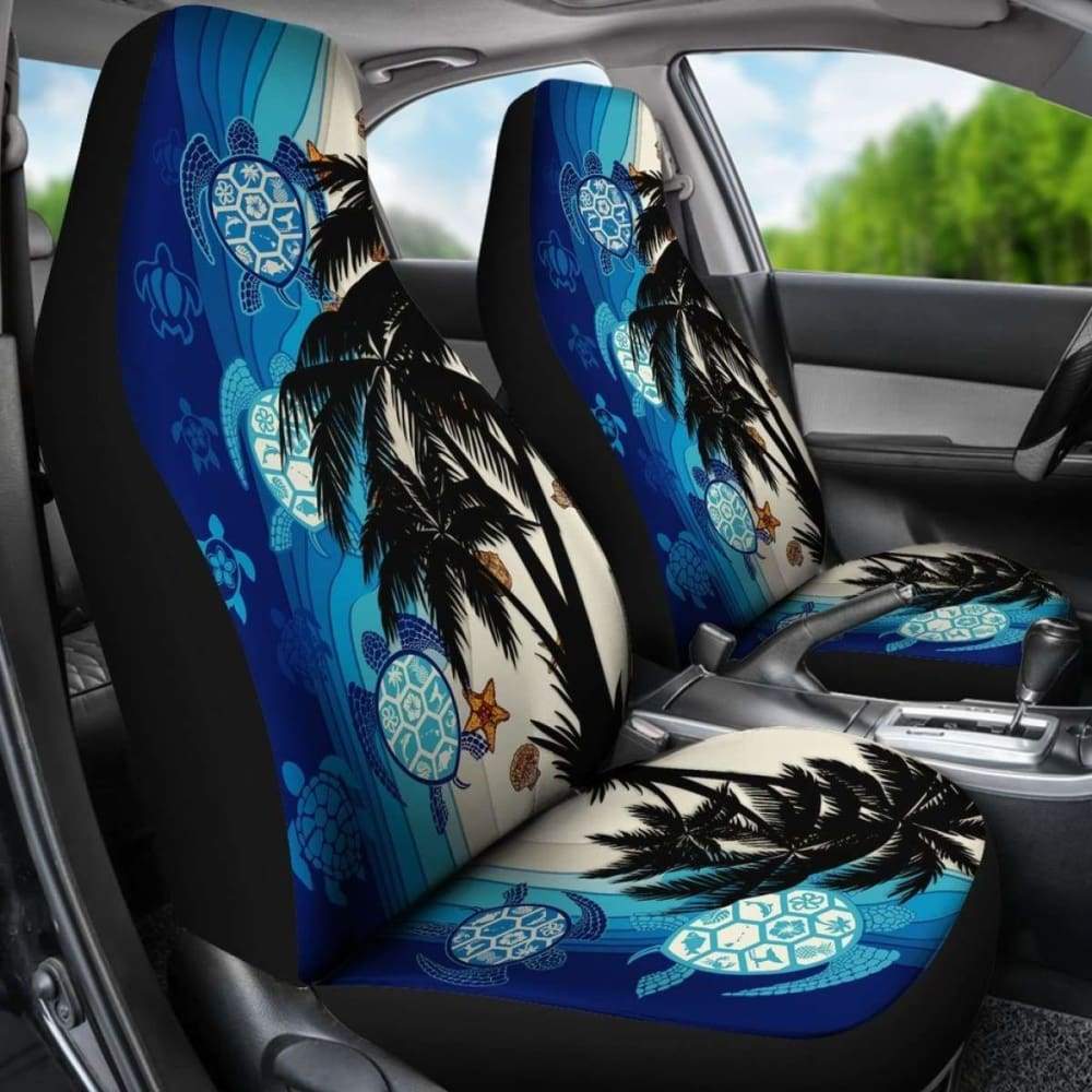 Hawaiian Sea Turtle Symbol Palm Car Seat Cover - New