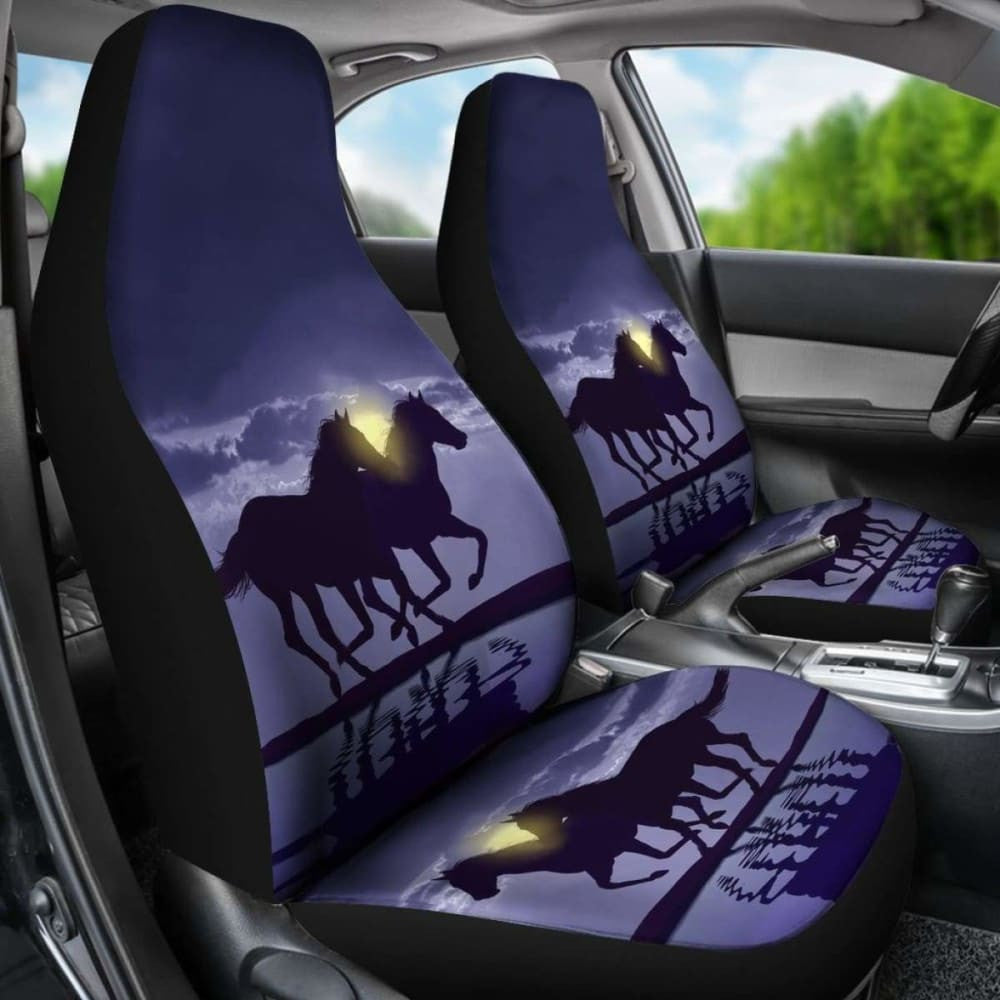 Horse Night Car Seat Cover