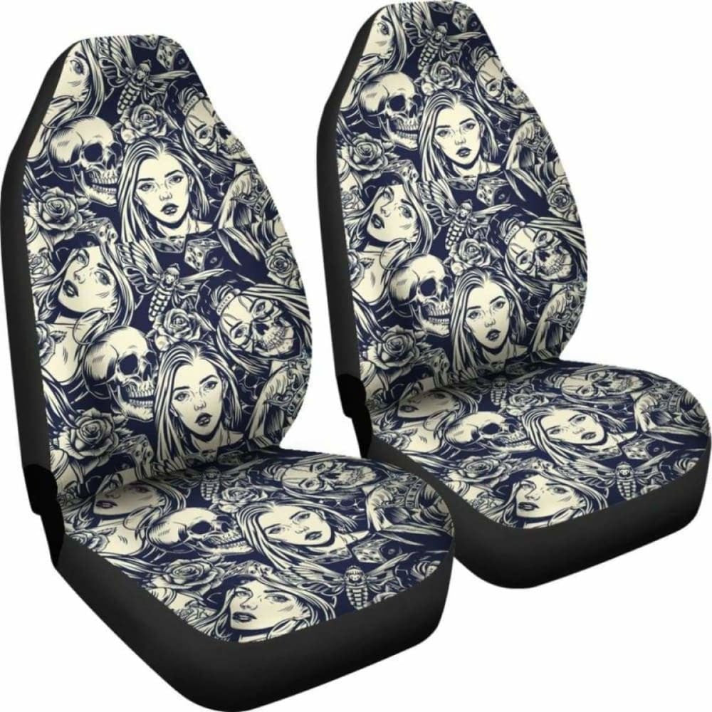 Set Skull Car Seat Cover