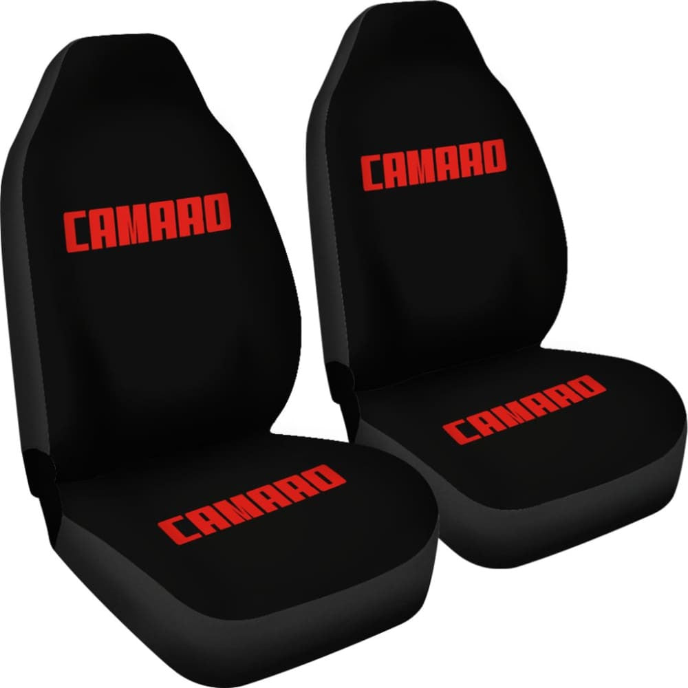 Camaro Red Letter Seat Covers