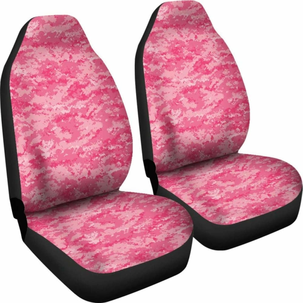 Pink Digital Camo Car Seat Cover