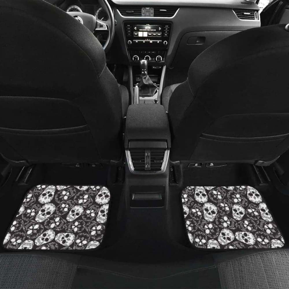 Set Of Pcs Sugar Skull Car Mats
