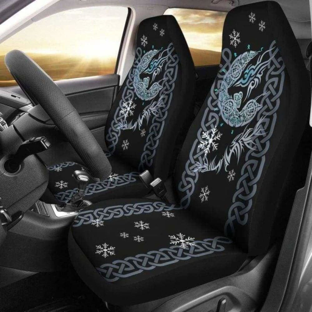 Vikings Tyr'S Wolf Fenrir Car Seat Covers