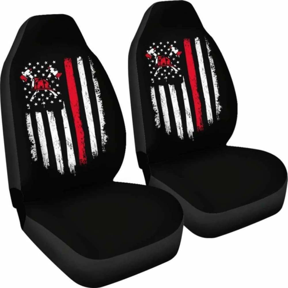 FireFighter Axe Flag Car Seat Covers