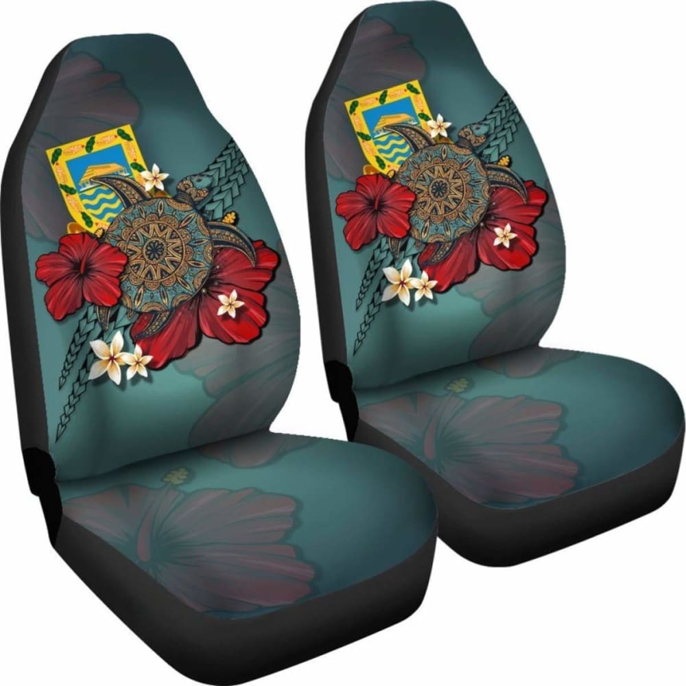 Tuvalu Car Seat Covers Blue Turtle Tribal Amazing