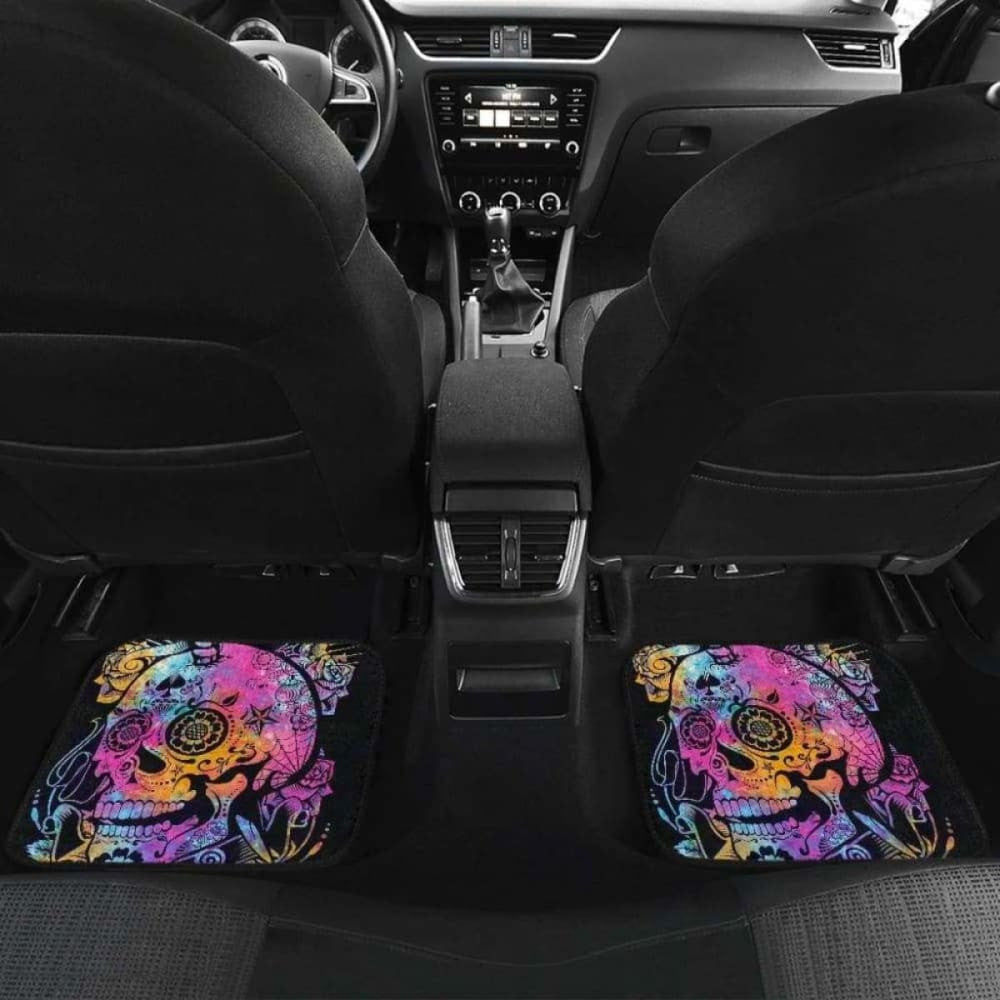 Set Of Pcs Sugar Skull Car Mats