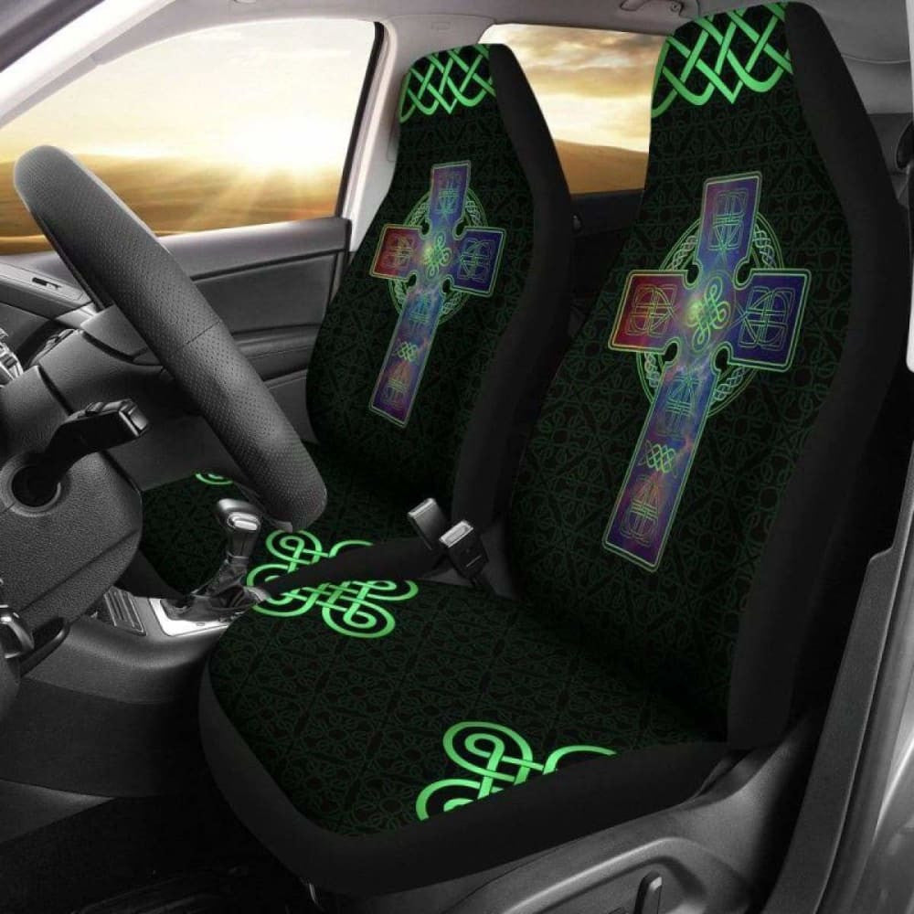 Celtic Cross Galaxy Power Car Seat Cover