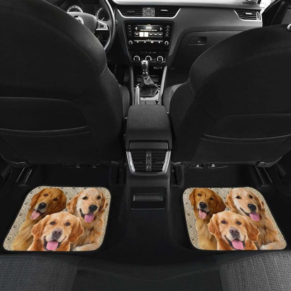 Golden Retriever Car Floor Mats For Golden Dog Lover