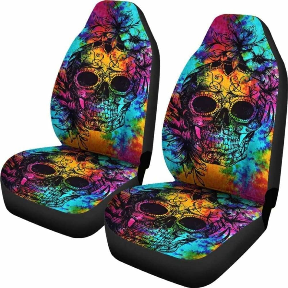 Set Skull Car Seat Cover Skulls