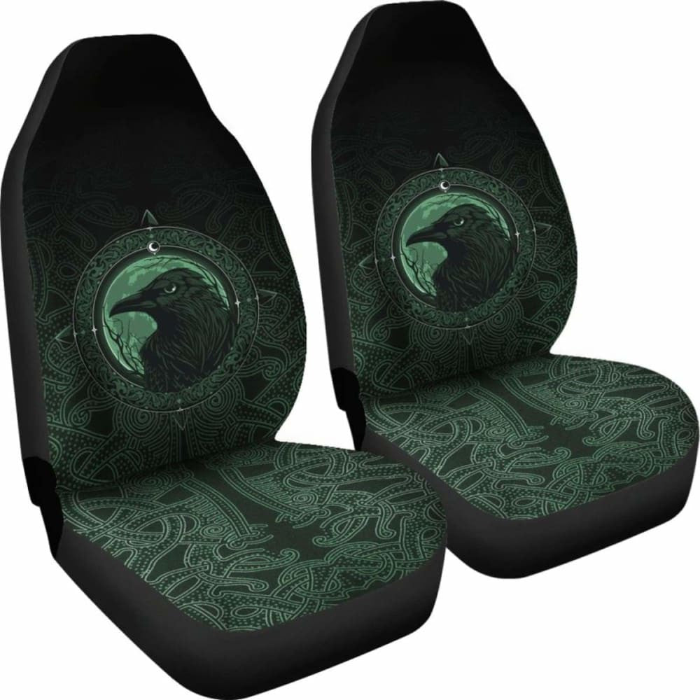 Ethnic Odin Raven Green Car Seat Covers